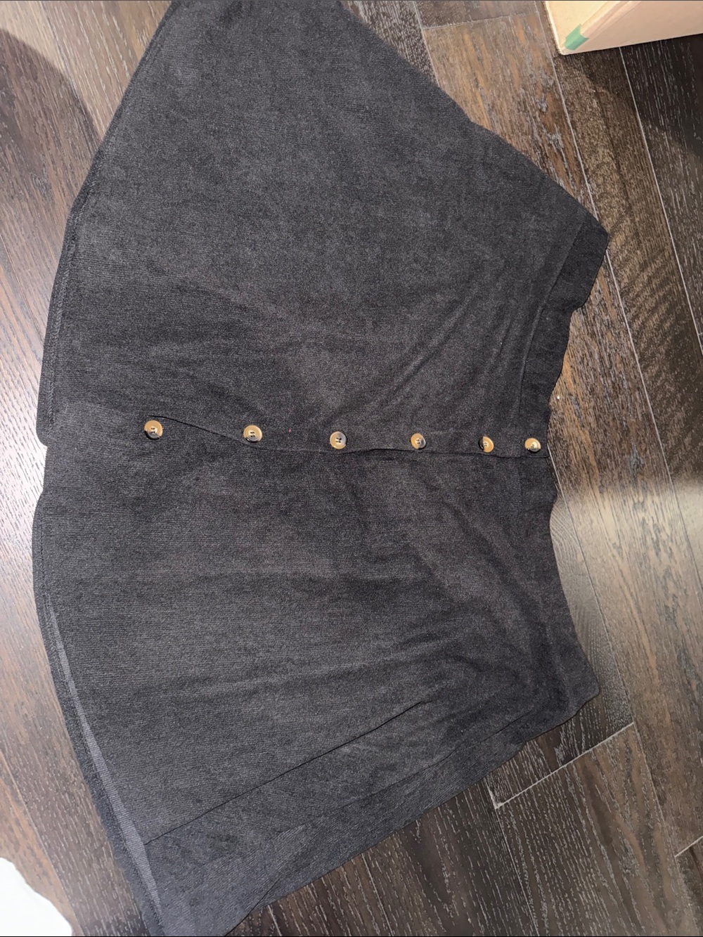 Black Button-Front Women’s Skirt